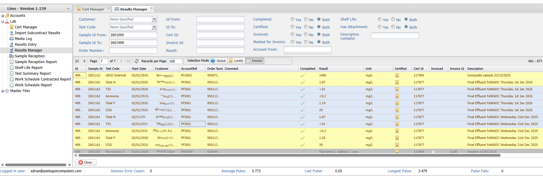 Laboratory Information Management